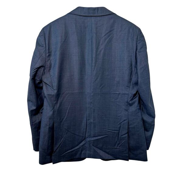 Galaxy Suggello Men’s 100% Wool 2 Button Blazer Navy Blue Size 48B Made in Korea - Picture 3 of 13